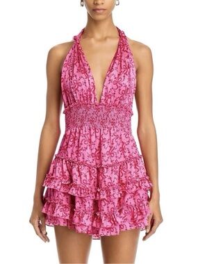 strapless open back dress Pink Velvet Starry Dress Makeup / 12M main image 1